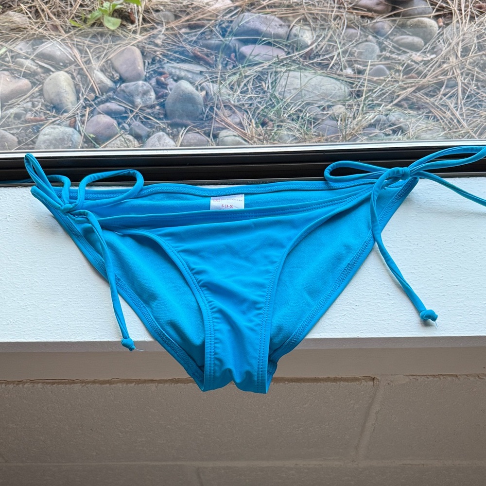 No Boundaries Bright Blue Bikini Bottom